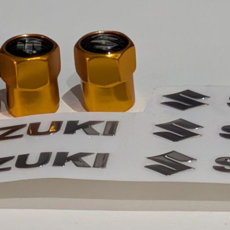 Suzuki Vitara golden decal and valve caps new