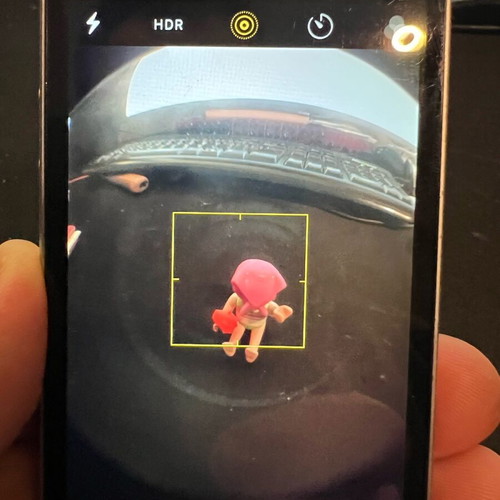 Fisheye 180° mobile camera adapter like new
