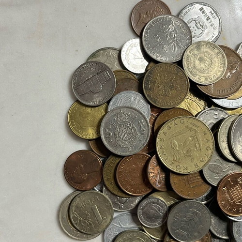 Ξένα διάφορα νομίσματα μεταχειρισμένα, πακέτο 100 τεμαχίων
