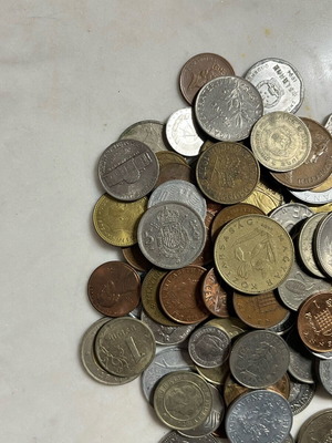 Ξένα διάφορα νομίσματα μεταχειρισμένα, πακέτο 100 τεμαχίων