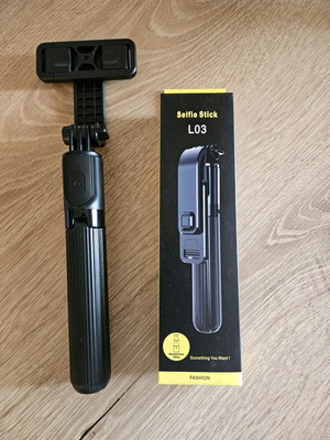 Selfie Stick with Tripod and Bluetooth Remote with Rotation Capability new