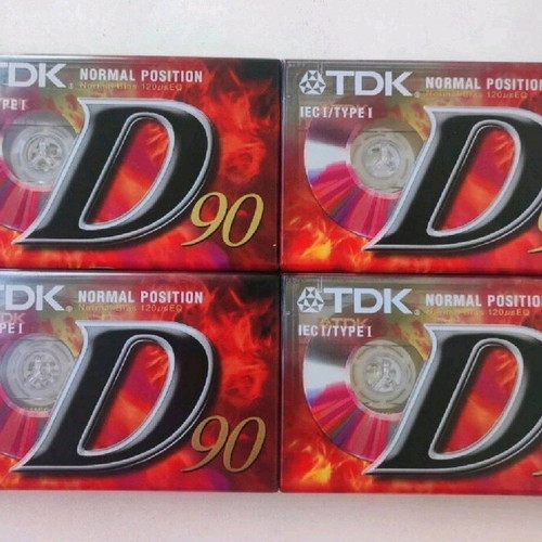 TDK 90 audio cassettes new, pack of 4