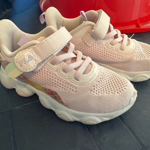 Fila kids' athletic shoes used, size 30, pink