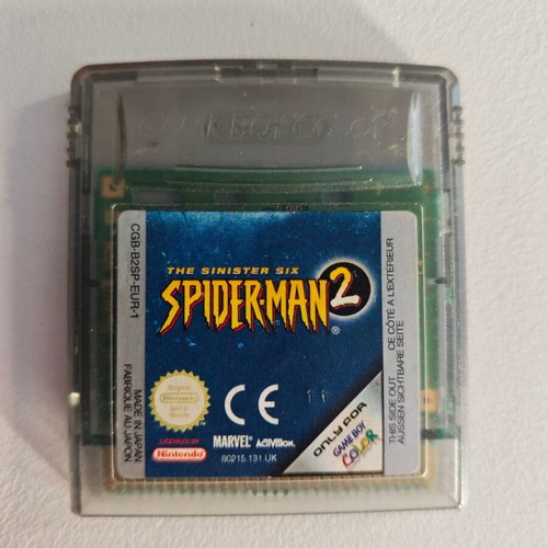 Gameboy Color Spiderman 2 game used, works perfectly