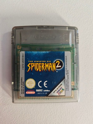 Gameboy Color Spiderman 2 game used, works perfectly