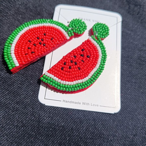 Handmade Watermelon Earrings new