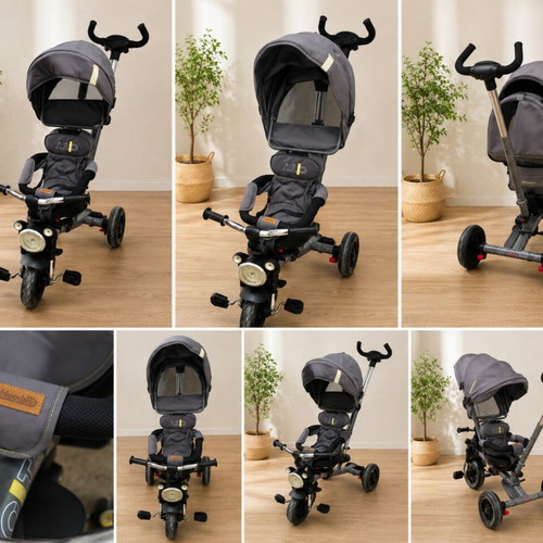 Chipolino City tricycle used with sunshade and parent handle