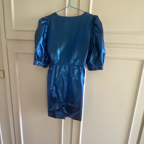 Blue mini wrap dress medium like new