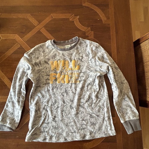 Boboli long-sleeve shirt for boys 12 years, gray, used
