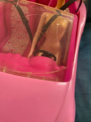 Αυτοκίνητο Barbie Mattel μεταχειρισμένο με κούκλα, 2010