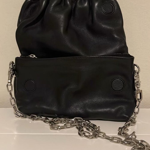 Zadig Voltaire Rockyssime XS black leather handbag like new