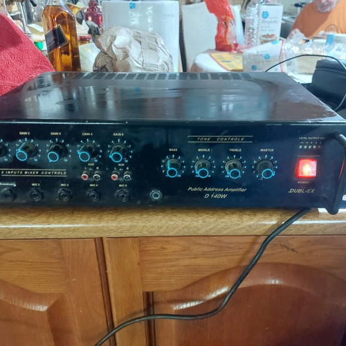 Μικροφωνικός ενισχυτής D 140W Dubl ex μεταχειρισμένος, λειτουργικός