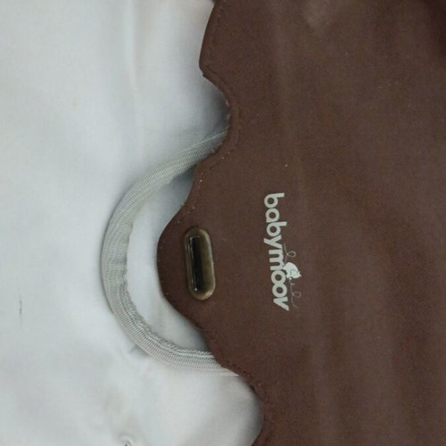 Baby bag used with travel changing mat