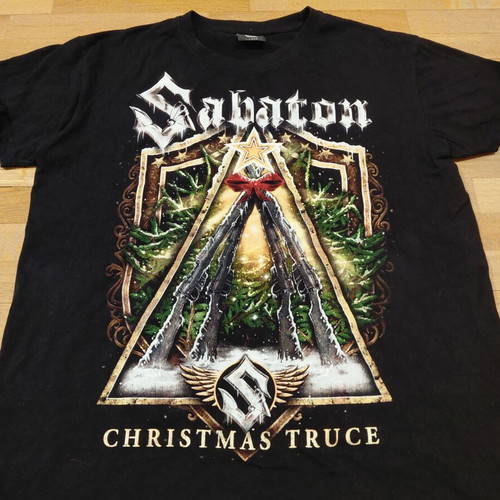 Sabaton Christmas Truce Shirt size L like new, black