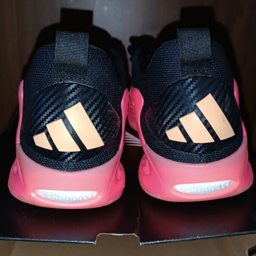 Adidas Anthony Edwards basketball shoes, black and pink, size 44