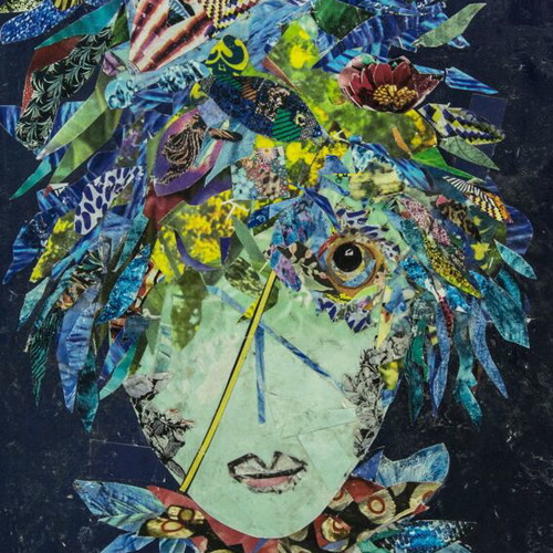 Modern art collage print 21x29 on high-quality paper