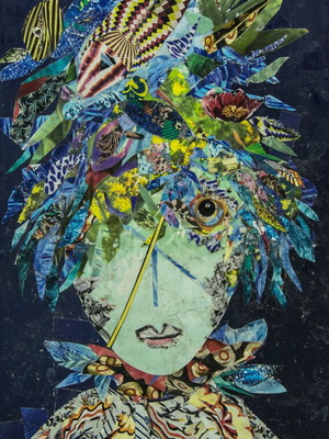 Modern art collage print 21x29 on high-quality paper