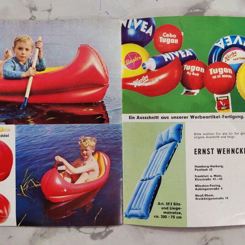 Wehncke Plastik promotional catalog from the 1960s like new