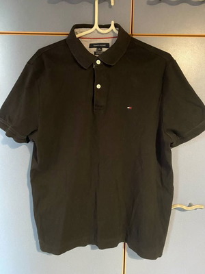 Tommy Hilfiger Polo Shirt black, used, size M