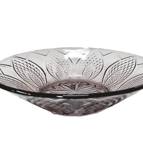 Vintage purple glass fruit bowl like new