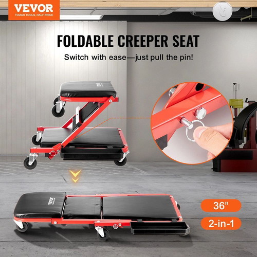 Vevor Folding 2-in-1 Mechanic Stool and Creeper 914mm