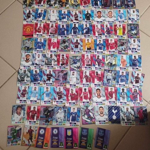 Premier League 2023 football cards used, pack of 130