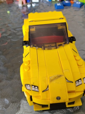 Lego Speed Champions Toyota GR Supra 299 pcs used, missing parts