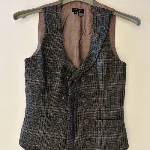 Ted Baker wool vest multicolor used, small size