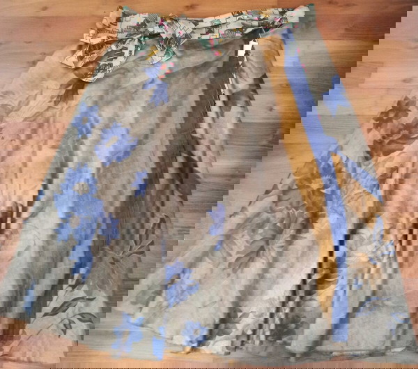 Boho φούστα από ρεγιόν διπλής όψης midi one size