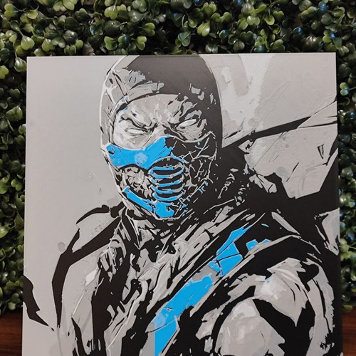 Mortal Kombat Sub Zero Hueforge 3D printed embossed portrait new