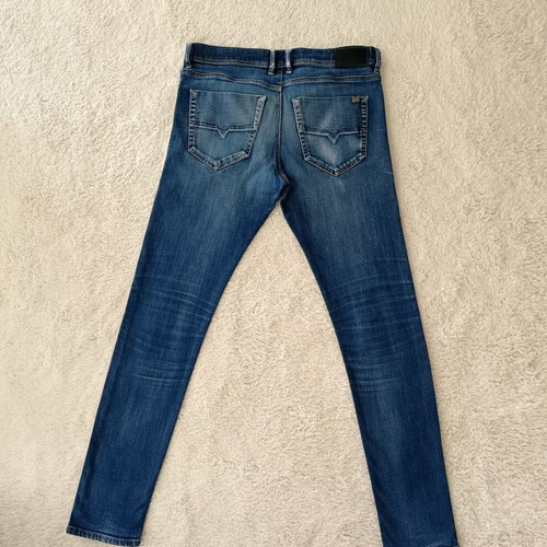 Diesel Tepphar W34/L34 Stretch jeans used, slim carrot fit, blue