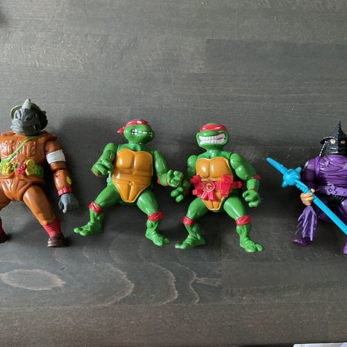 Teenage Mutant Ninja Turtles retro figures set of 4 used