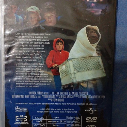 E.T. DVD like new, science fiction, subtitles