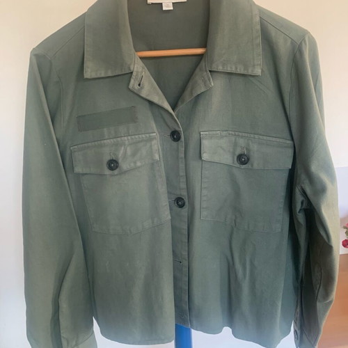 Marks & Spencer x Sienna Miller Pure Cotton Utility Jacket like new, green