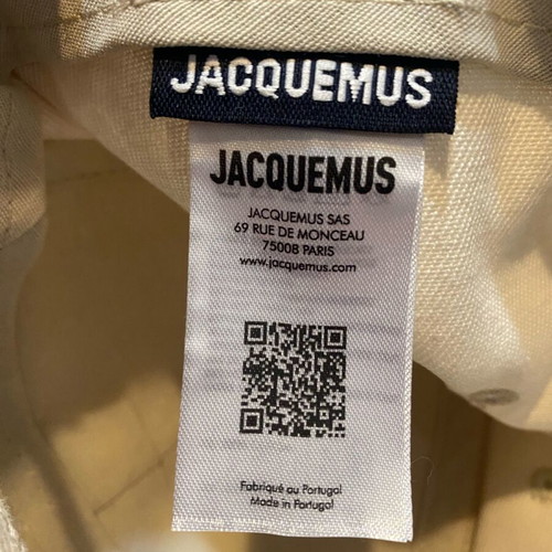 Jacquemus Artichaut καπέλο σαν καινούργιο, εκρού, ρυθμιζόμενο