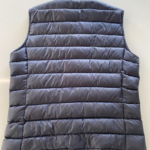 Moncler women's navy puffer gilet vest