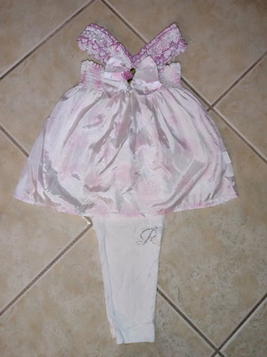 Mini Raxevsky silk official set No 2 like new, white and pink