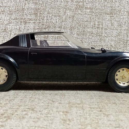 Knight Rider KITT Opel GT KIBI vintage 80s toy car new without box black plastic rare