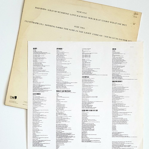 Wham! Fantastic vinyl record first edition 1983 like new