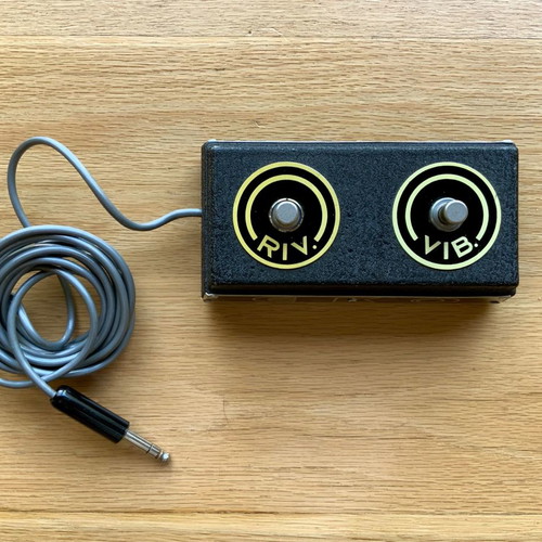 EKO Riv. + Vib. vintage double button used for electric guitar amplifier