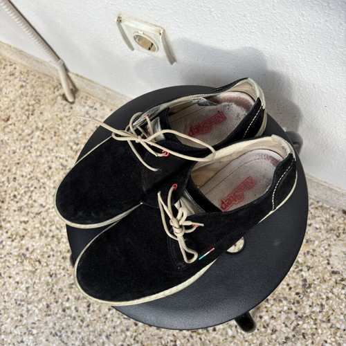 Nice Step casual men's shoes size 42 used black and dark blue suede