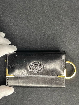 Emipel Keychain Vintage Genuine Leather new, black