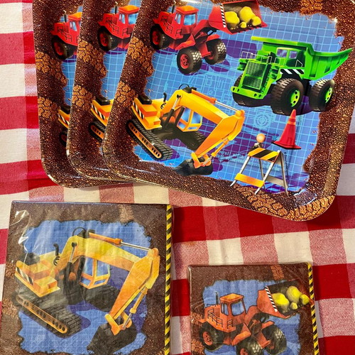 Party napkins with bulldozer theme set of 2 packs new