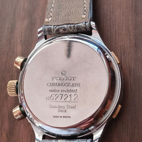 Poljot Mercedes mechanical vintage chronograph watch like new