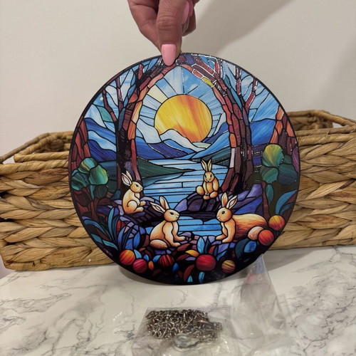 Hanging decoration new, plastic with glass imitation