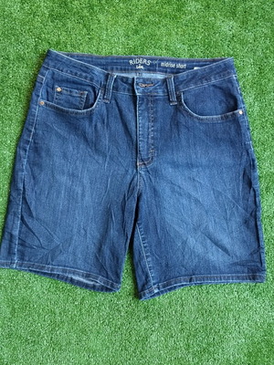 Lee Riders Midrise women's denim shorts used, size US 12, blue