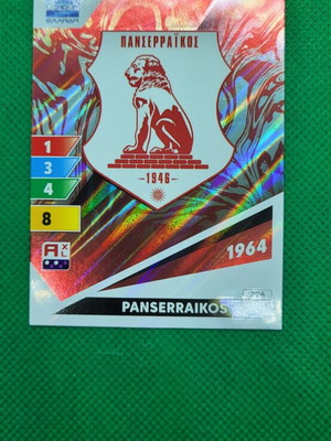 Panserraikos Σήμα Panini Greek Superleague 2024-25 κάρτα καινούργια