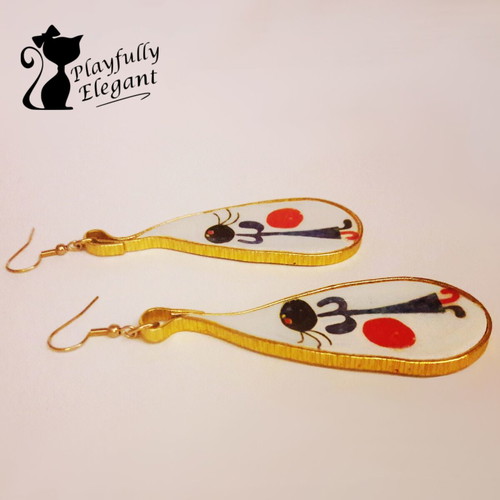 Joan Miró large earrings made to order with 1958 design