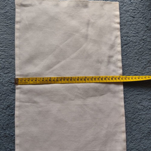 Fabric set for embroidery used, 2 pieces white aida cloth