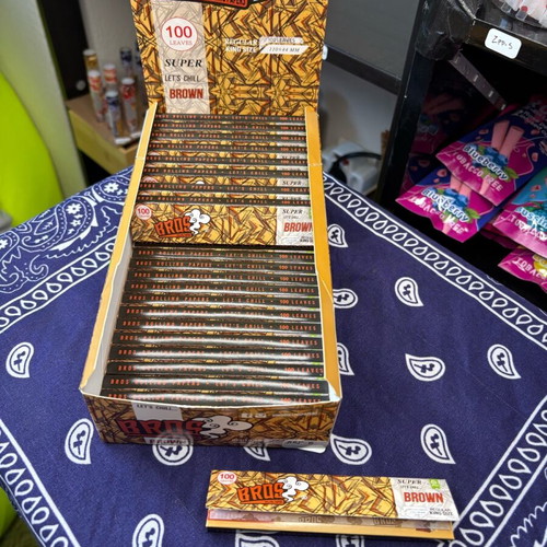 Bros Brown King Size natural rolling papers 100 leaves new